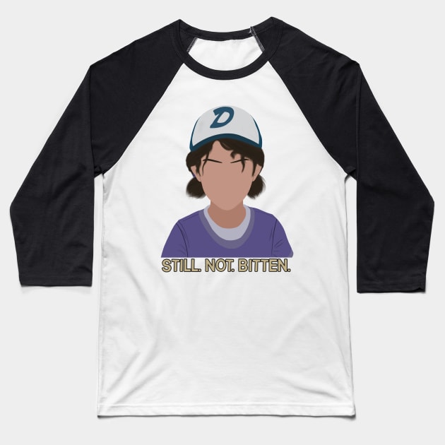 The Walking Dead Game Season 2 Clementine Still Not Bitten Fan Art Baseball T-Shirt by senaeksi